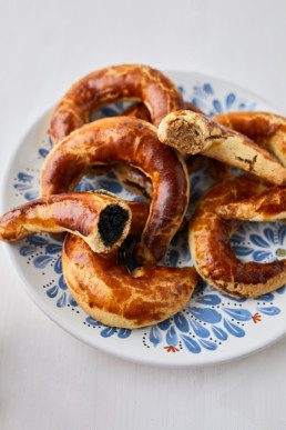 Bratislava buns with poppy seeds and nuts