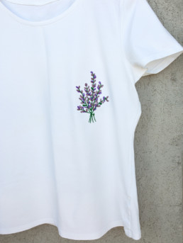 Embroidered sign on T-shirt by tihuana creates