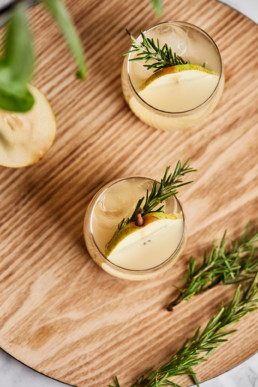 Rosemary pear mocktail